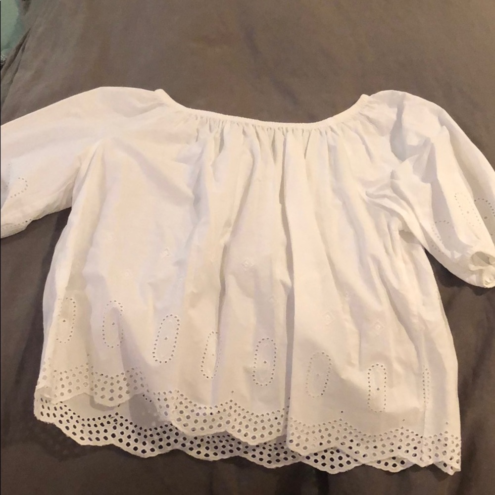 Loft off the shoulder shirt